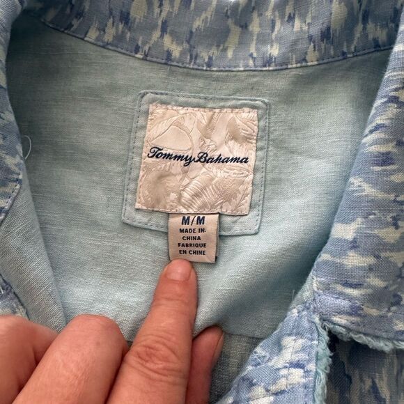 Tommy Bahama Cheetah Print Linen Jacket Size Medium - Picture 6 of 13